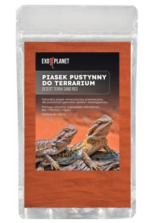 EXO PLANET Desert Terra Sand Red - czerwony piasek pustynny do terrarium 1,5kg