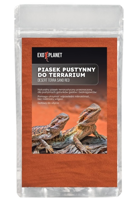 EXO PLANET Desert Terra Sand Red - czerwony piasek pustynny do terrarium 1,5kg