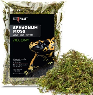 EXO PLANET Mech torfowiec Sphagnum Moss Zielony 25g