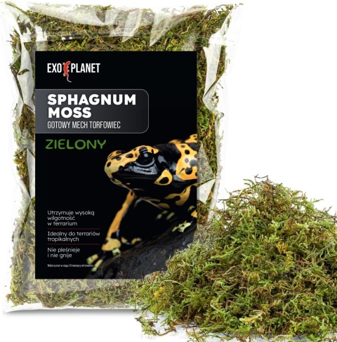EXO PLANET Mech torfowiec Sphagnum Moss Zielony 25g