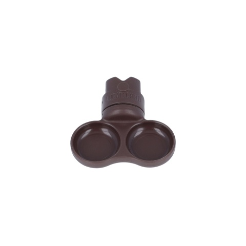 Gecko Nutrition Branch Mount Set XS - miska do zamocowania XS - brązowa