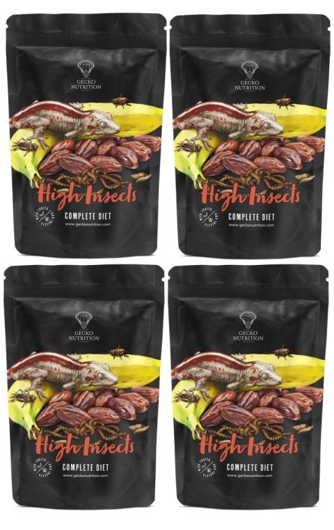 Gecko Nutrition High Insects - Wysokobiałkowa z owadami 2 kg