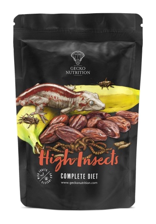 Gecko Nutrition High Insects - Wysokobiałkowa z owadami 50g