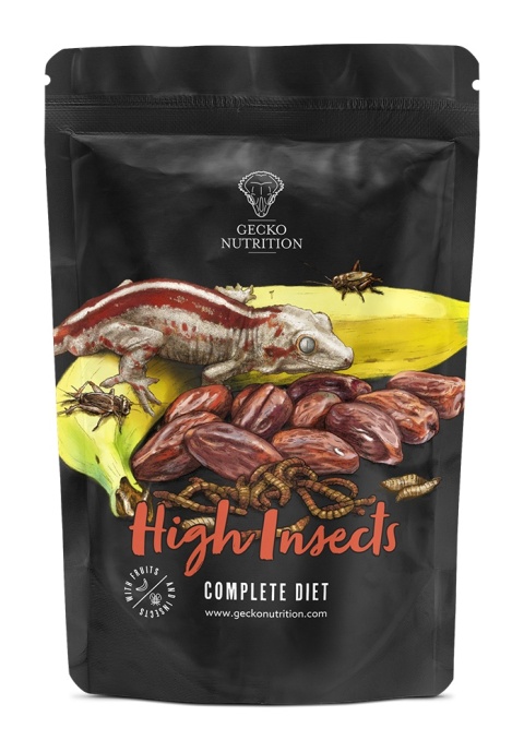 Gecko Nutrition High Insects - Wysokobiałkowa z owadami 50g