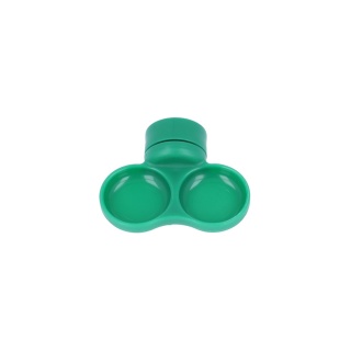 Gecko Nutrition Adhesive Mount Set XS - miska montowana XS - zielona