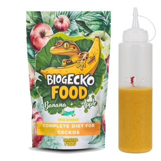 BioGecko Food Banan & Jabłko 100g + butelka 240ml do pokarmów