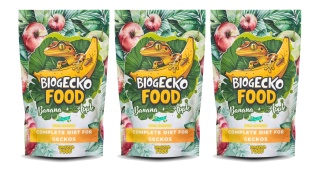 BioGecko Food Banana & Apple 300g pokarm dla gekonów orzęsionych i innych jaszczurek BANAN+JABŁKO+OWADY