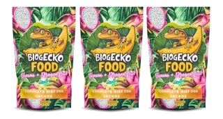 BioGecko Food Banana & Smoczy Owoc 300g pokarm dla gekonów orzęsionych i innych jaszczurek BANAN + SMOCZY OWOC+OWADY