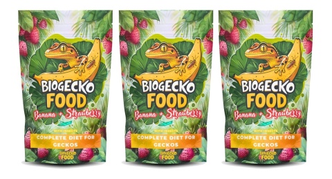 BioGecko Food Banana & Truskawka 300g pokarm dla gekonów orzęsionych i innych jaszczurek BANAN + TRUSKAWKA +OWADY BioGecko Food Banana & Truskawka 300g pokarm dla gekonów orzęsionych i innych jaszczurek BANAN + TRUSKAWKA +OWADY