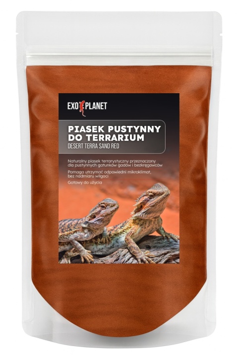 EXO PLANET Desert Terra Sand Red - czerwony piasek pustynny do terrarium 1,5kg EXO PLANET Desert Terra Sand Red - czerwony piasek pustynny do terrarium 1,5kg