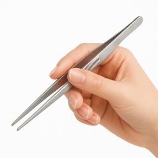 EXO PLANET Pęseta terrarystyczna Prosta srebrna 25 cm