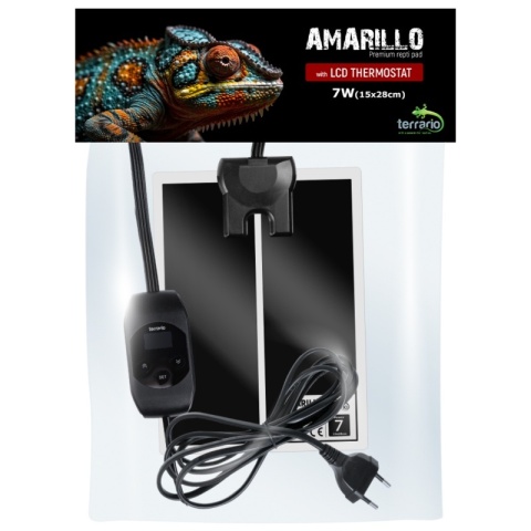Terrario Amarillo 7W - mata grzewcza z termostatem LCD Terrario Amarillo 7W - mata grzewcza z termostatem LCD