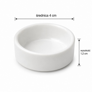 EXO PLANET Miska ceramiczna biała 4 cm