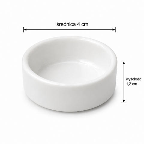 EXO PLANET Miska ceramiczna biała 4 cm