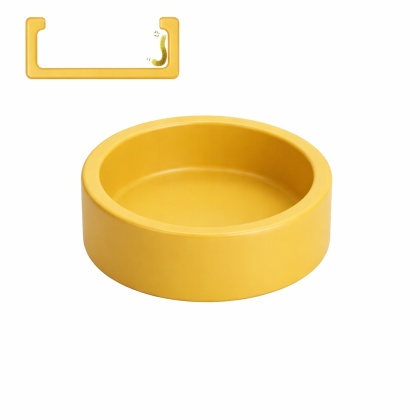 EXO PLANET Miska ceramiczna antyucieczkowa żółta L - 235ml