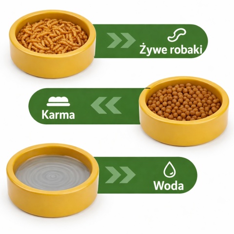 EXO PLANET Miska ceramiczna antyucieczkowa żółta M - 80ml