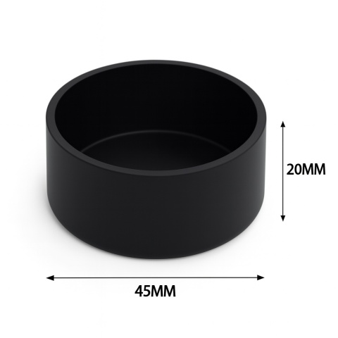 EXO PLANET Miska plastikowa na karmę i wodę Czarna - mała S /45mm