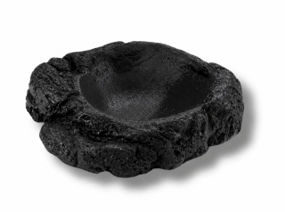 EXO PLANET Miska z żywicy Shadow Rock XS czarna (4x5x1 cm)