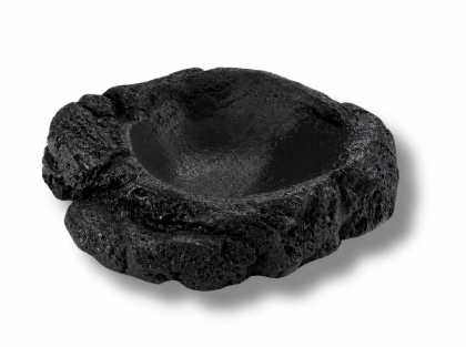 EXO PLANET Miska z żywicy Shadow Rock XS czarna (4x5x1 cm)