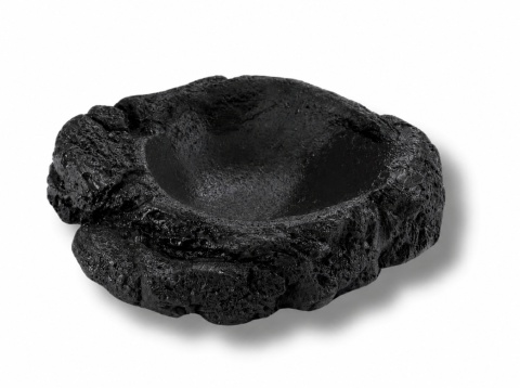 EXO PLANET Miska z żywicy Shadow Rock XS czarna (4x5x1 cm)