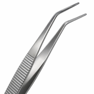 EXO PLANET Pęseta Terrarystyczna Zagięta 25 cm - srebrna