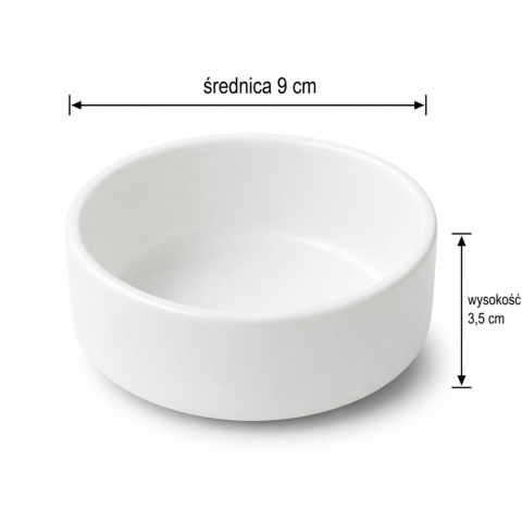 EXO PLANET Miska ceramiczna biała 9 cm