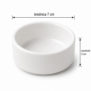 EXO PLANET Miska ceramiczna biała 7 cm