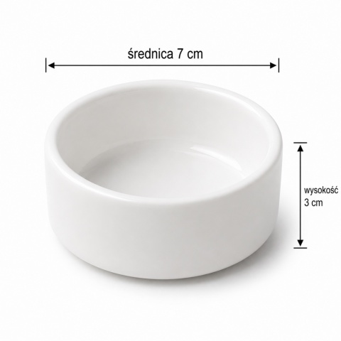 EXO PLANET Miska ceramiczna biała 7 cm